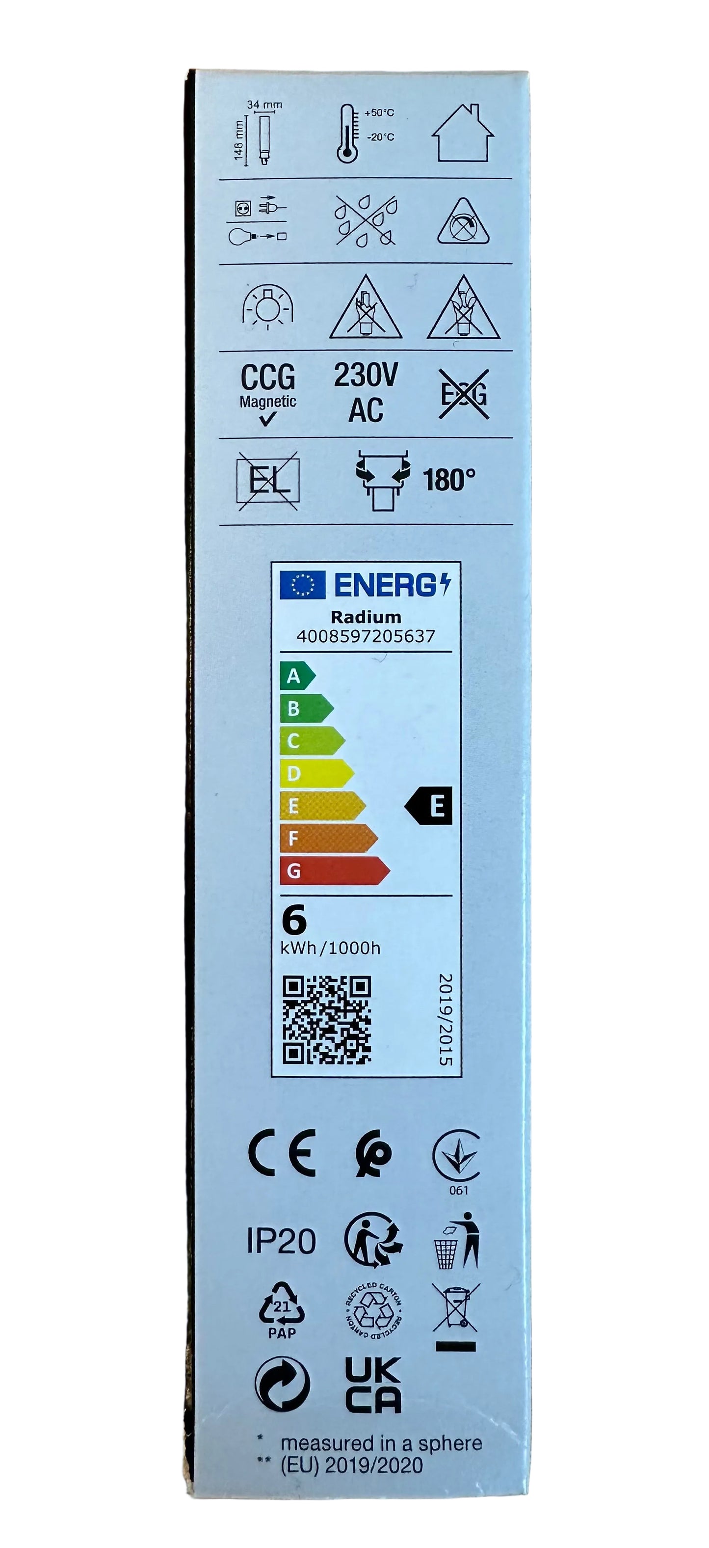 Radium RL-DUO13 840/G24D-1 6W LED Replacement for 2pin 13W PL - 43420563 - LED Retro
