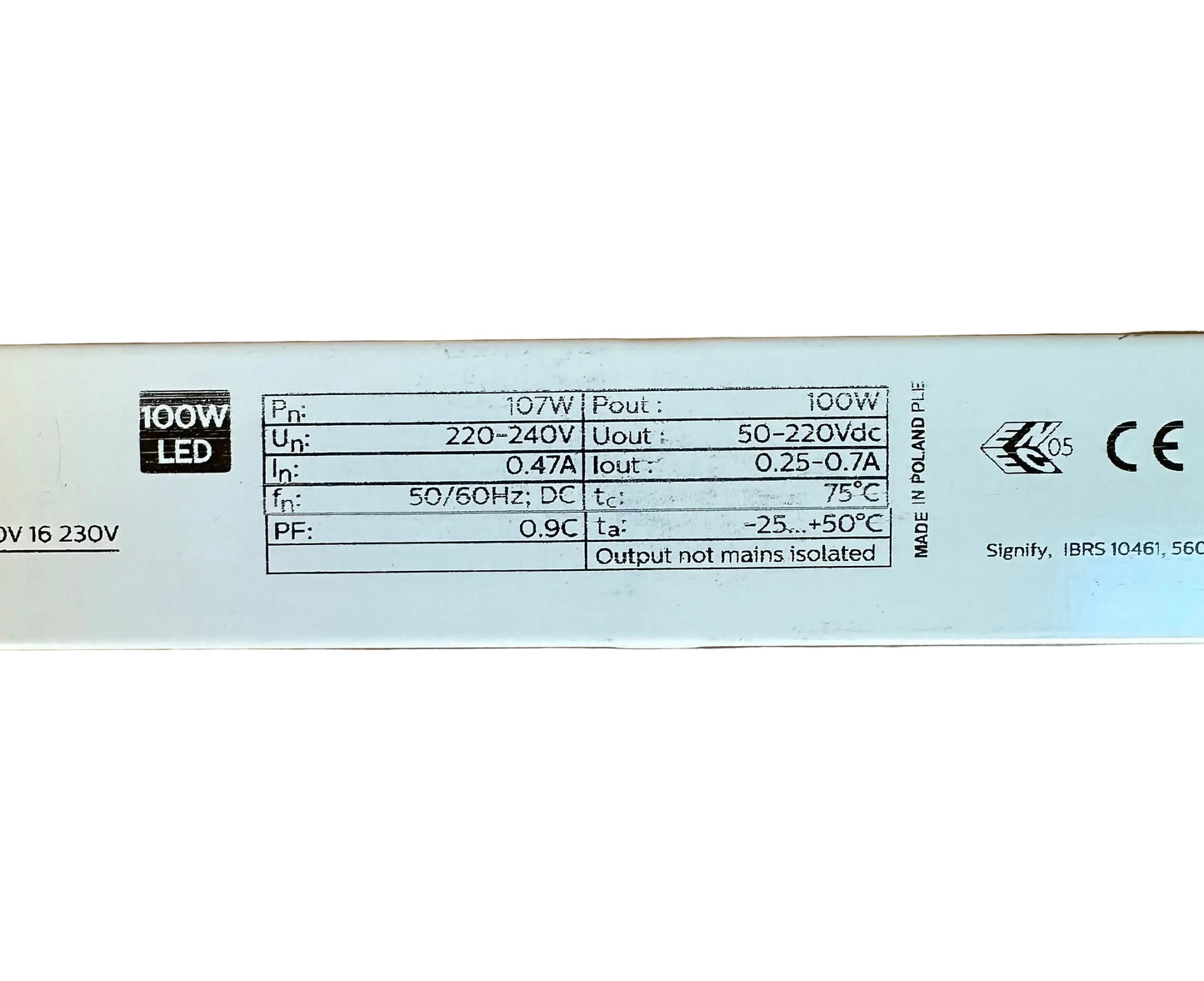 Philips 929001613406 Xitanium 100W 0.25-0.7A 220V 16 230V - LED Retro