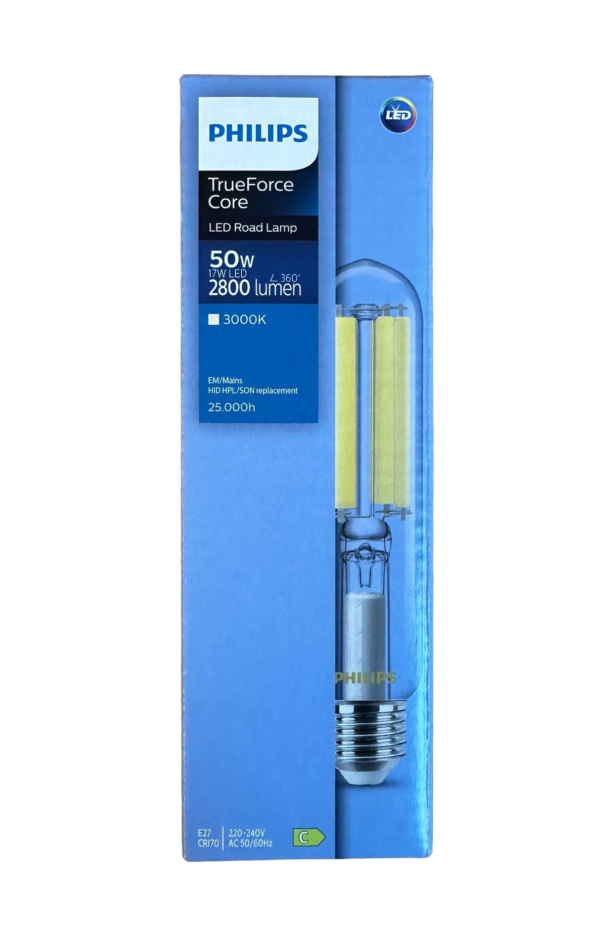 Philips TrueForce Core LED Road 17W E27 - 50W SON-T Replacement - LED Retro