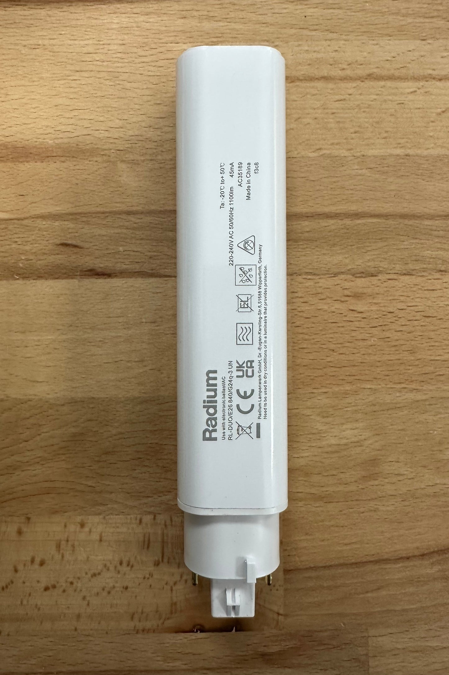 Radium RL-DUO/E26 840/G24Q-3 UN 10W LED Replacement for 4pin 26W G24q-3 - 43519772 - LED Retro