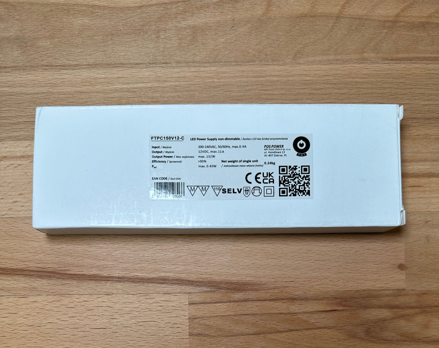 POS Power FTPC150V12-C 132W 12V/11A LED Power Supply - LED Retro