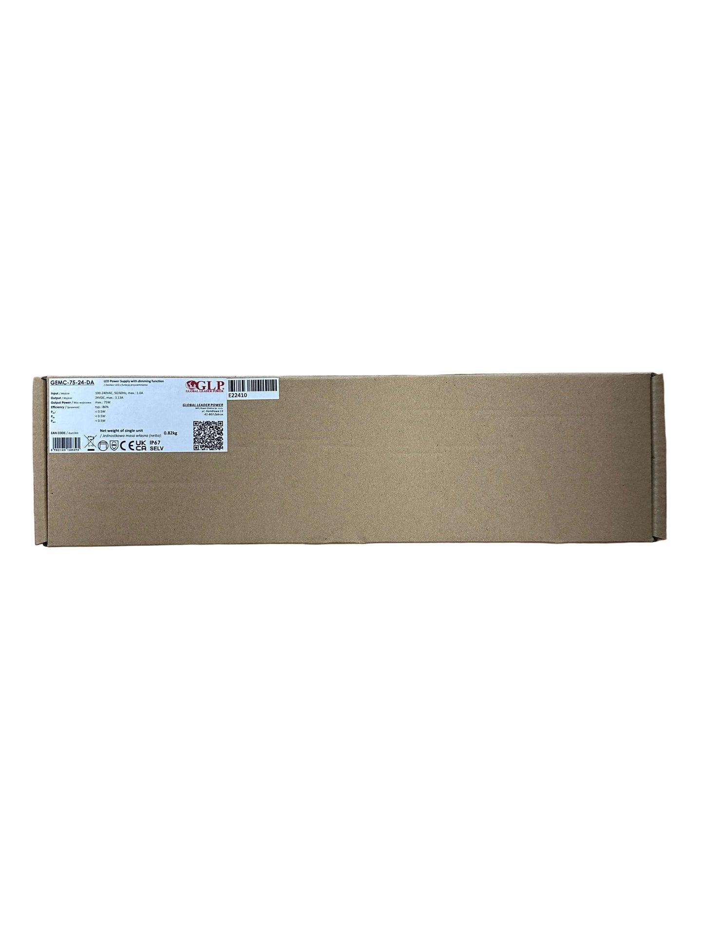GEMC-75-24-DA 75W 24V 3.13A IP67 DALI2 - Push Dim Dimmable LED Driver - LED Retro