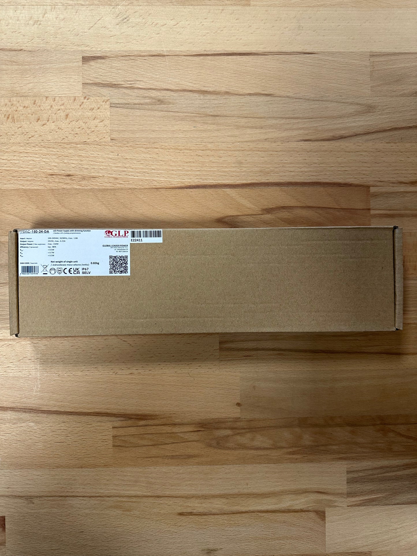 GEMC-150-24-DA 150W 24V 6.25A IP67 DALI2 - Push Dim Dimmable LED Driver -LED Retro