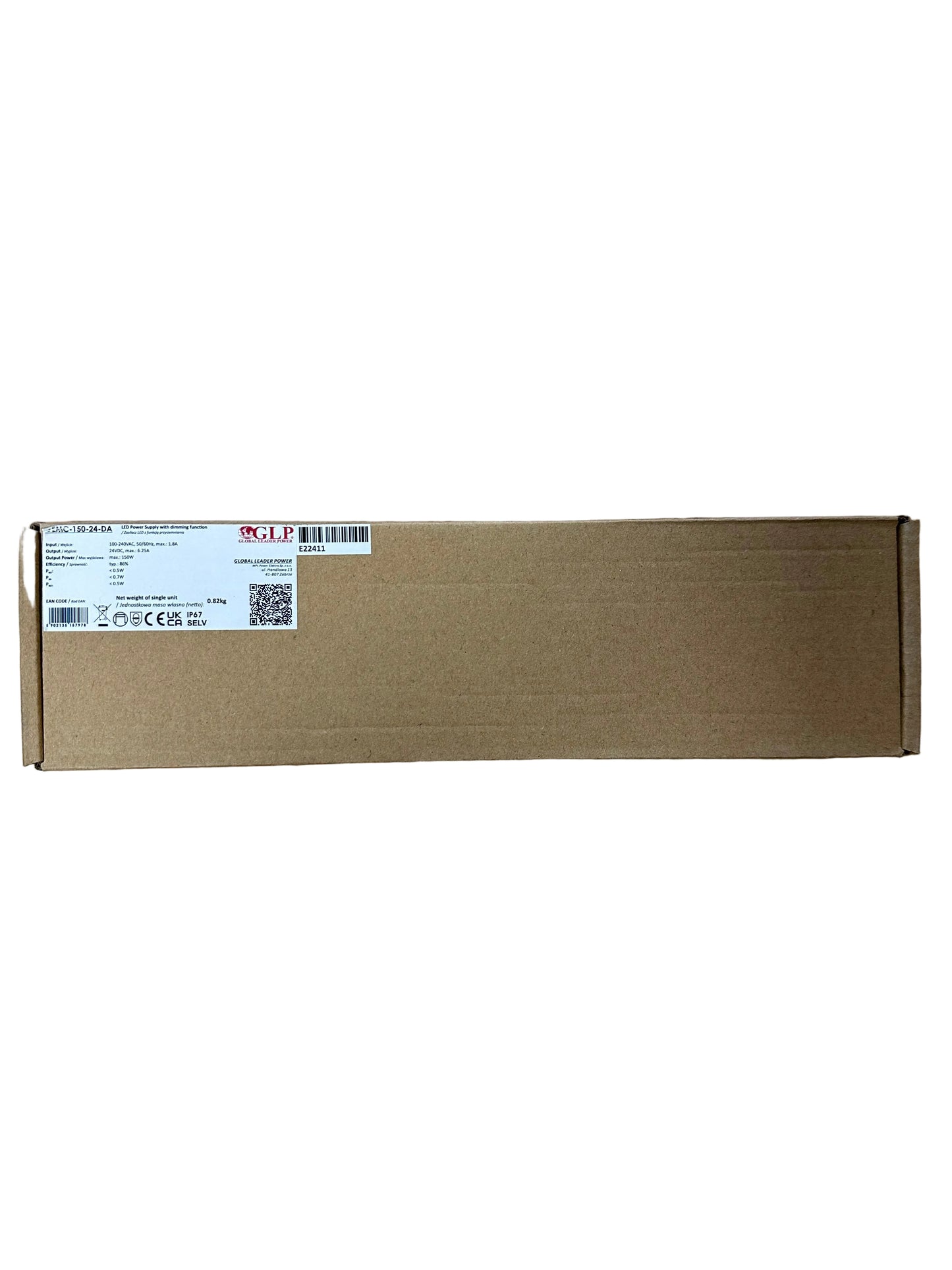 GEMC-150-24-DA 150W 24V 6.25A IP67 DALI2 - Push Dim Dimmable LED Driver -LED Retro