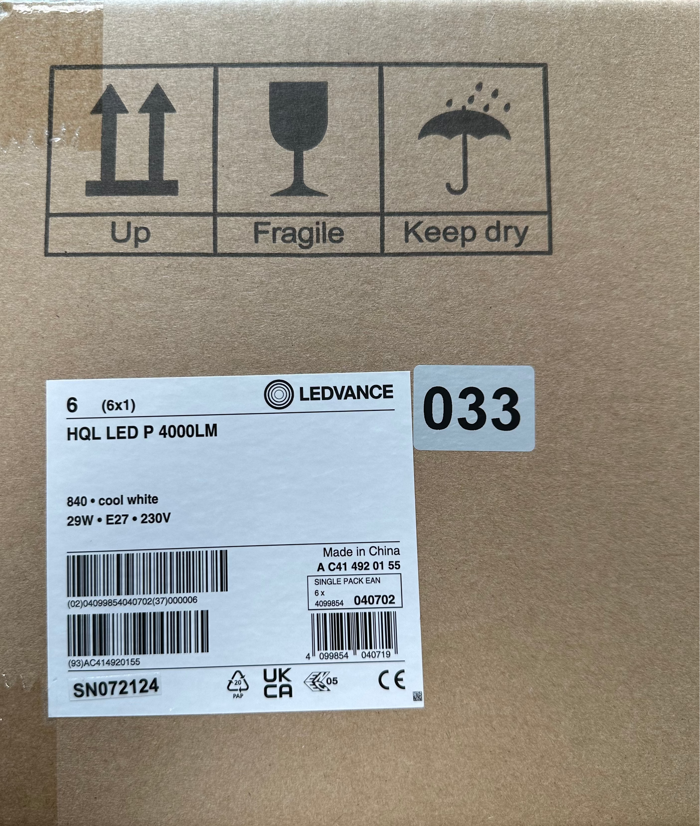 4099854040702 - HQL LED ALU Performance 4000lm 29W 840 E27 - LED Retro