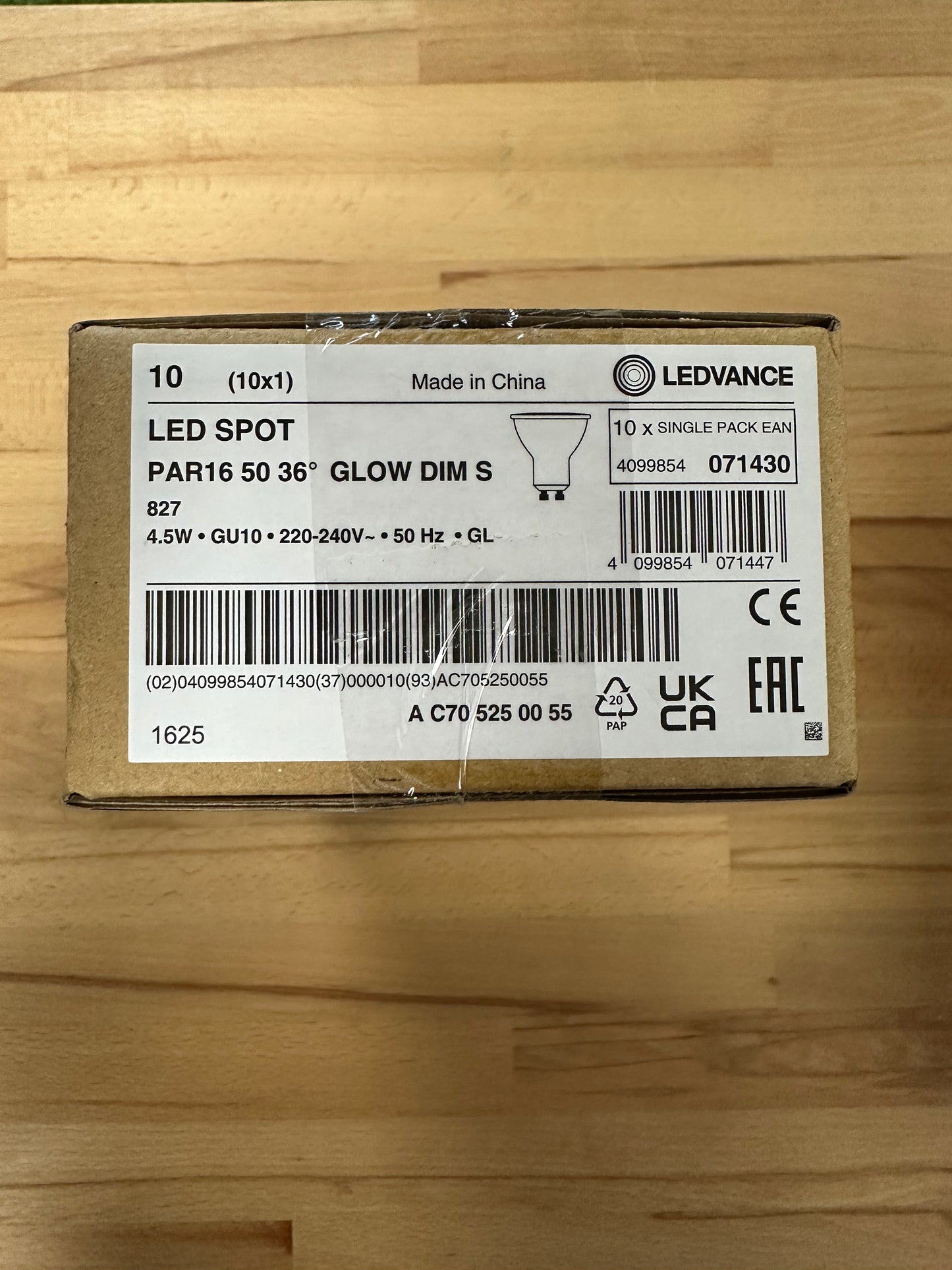 Ledvance LED PAR16 50 36° GlowDim S 4.5W 827 GU10 Lamp - 4099854071430 - LED Retro