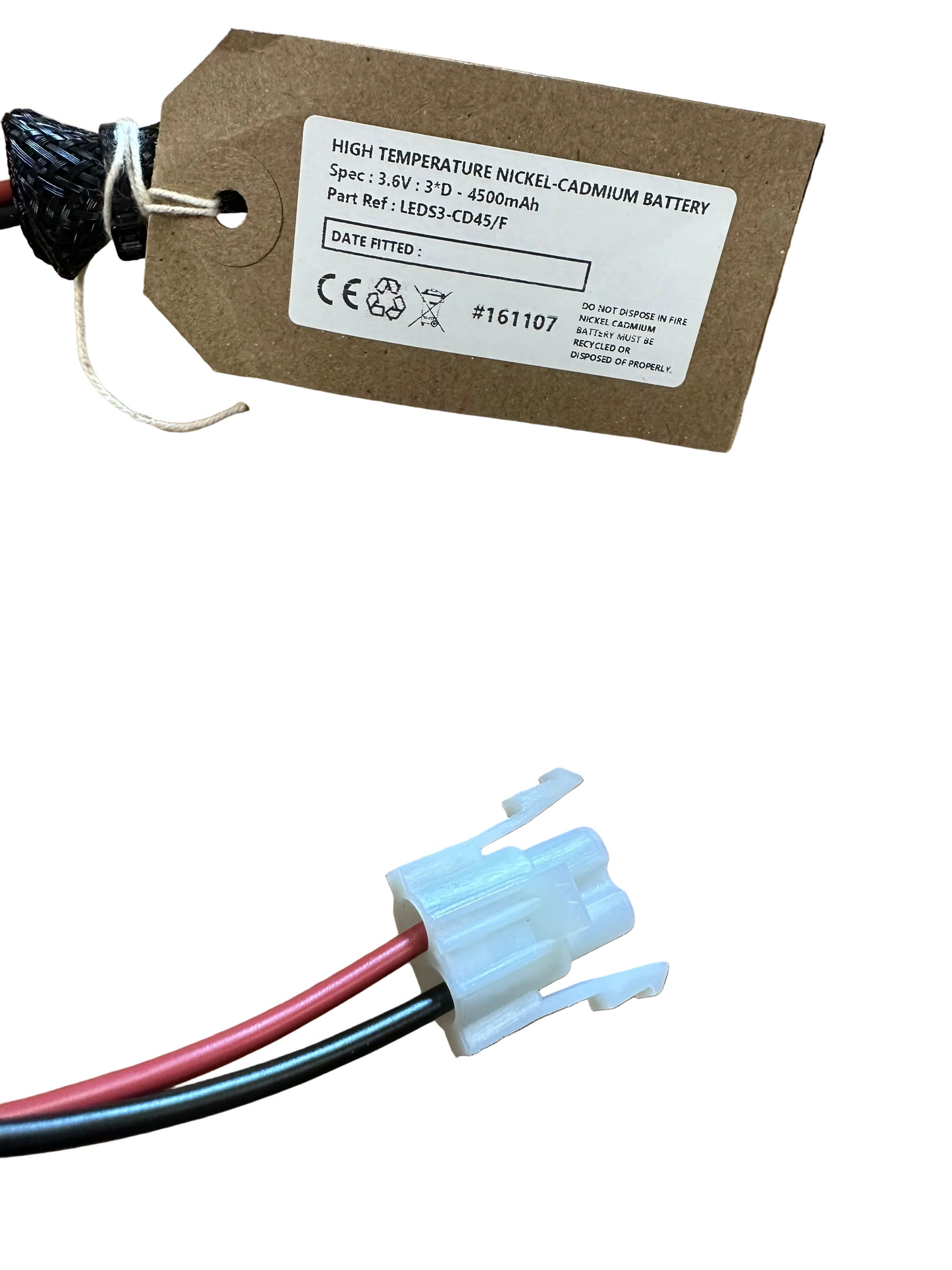 Liteplan 3-CD45/F Replacement Battery 3.6V 4.5Ah Linked In Flexible PET Sleve - LED Retro