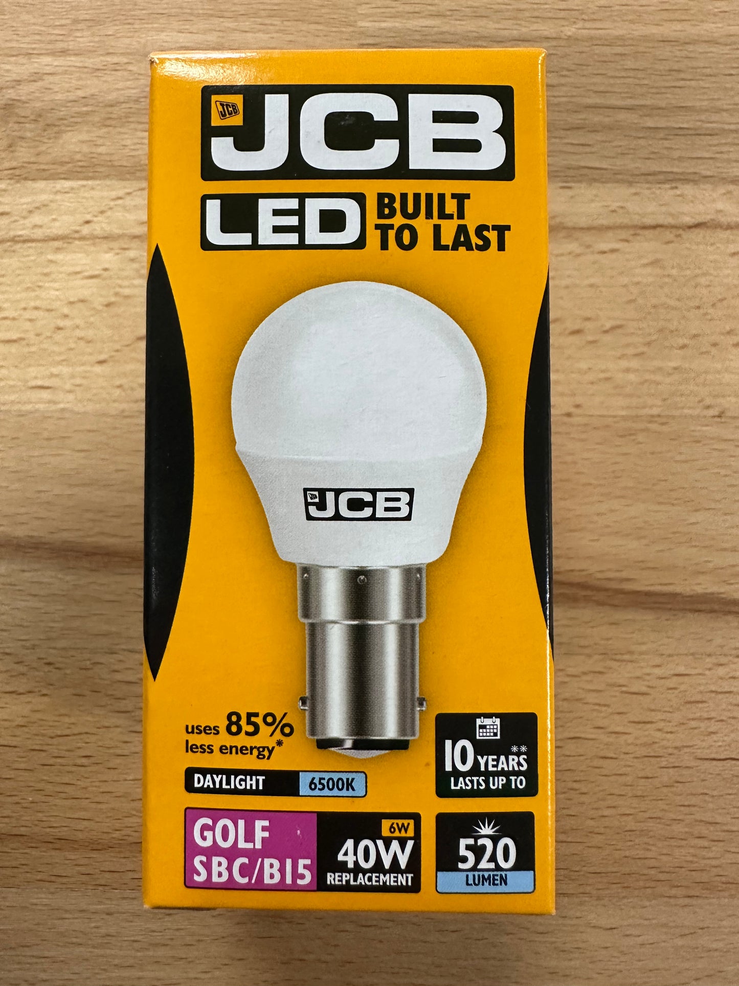S13566 JCB LED GOLF BALL 520LM OPAL SBC (B15) Daylight - Pack of 1 - LED Retro
