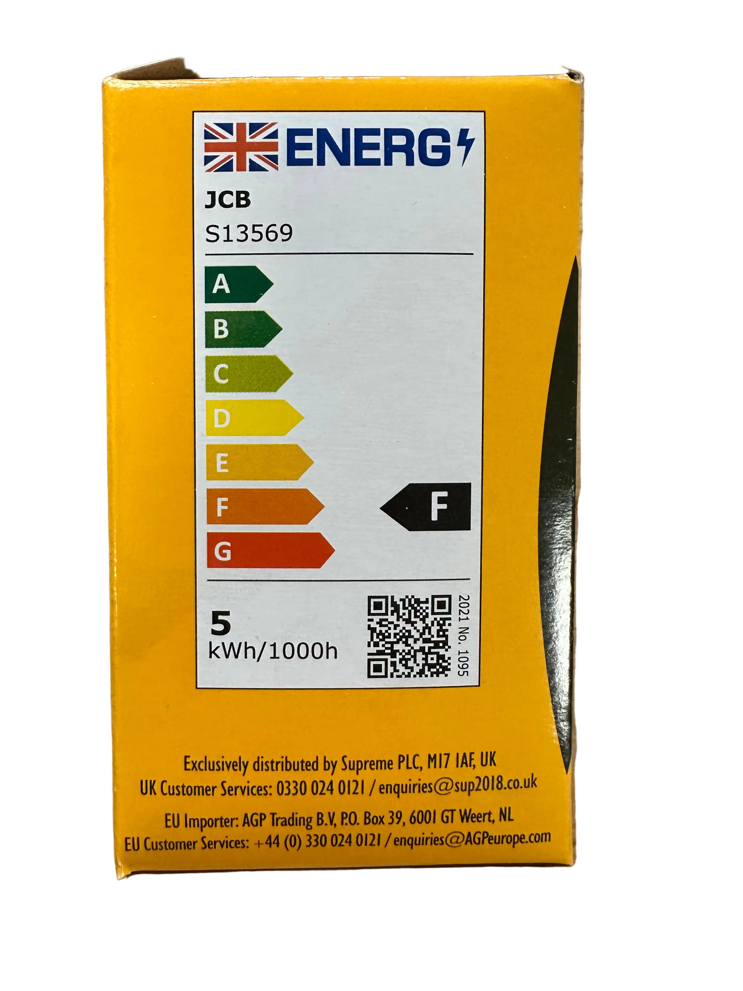 S13569 JCB 6W LED GLS 520LM OPAL BC (B22) Daylight - Pack of 1 - LED Retro