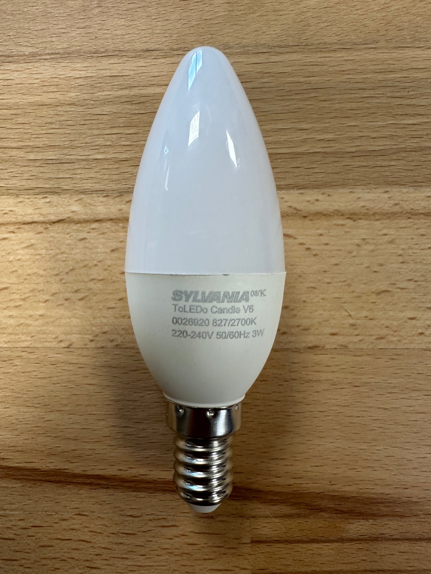 Sylvania ToLEDo Candle V6 250lm 827 E14 SL - LED 3W = 25W - 0026920 - LED Retro