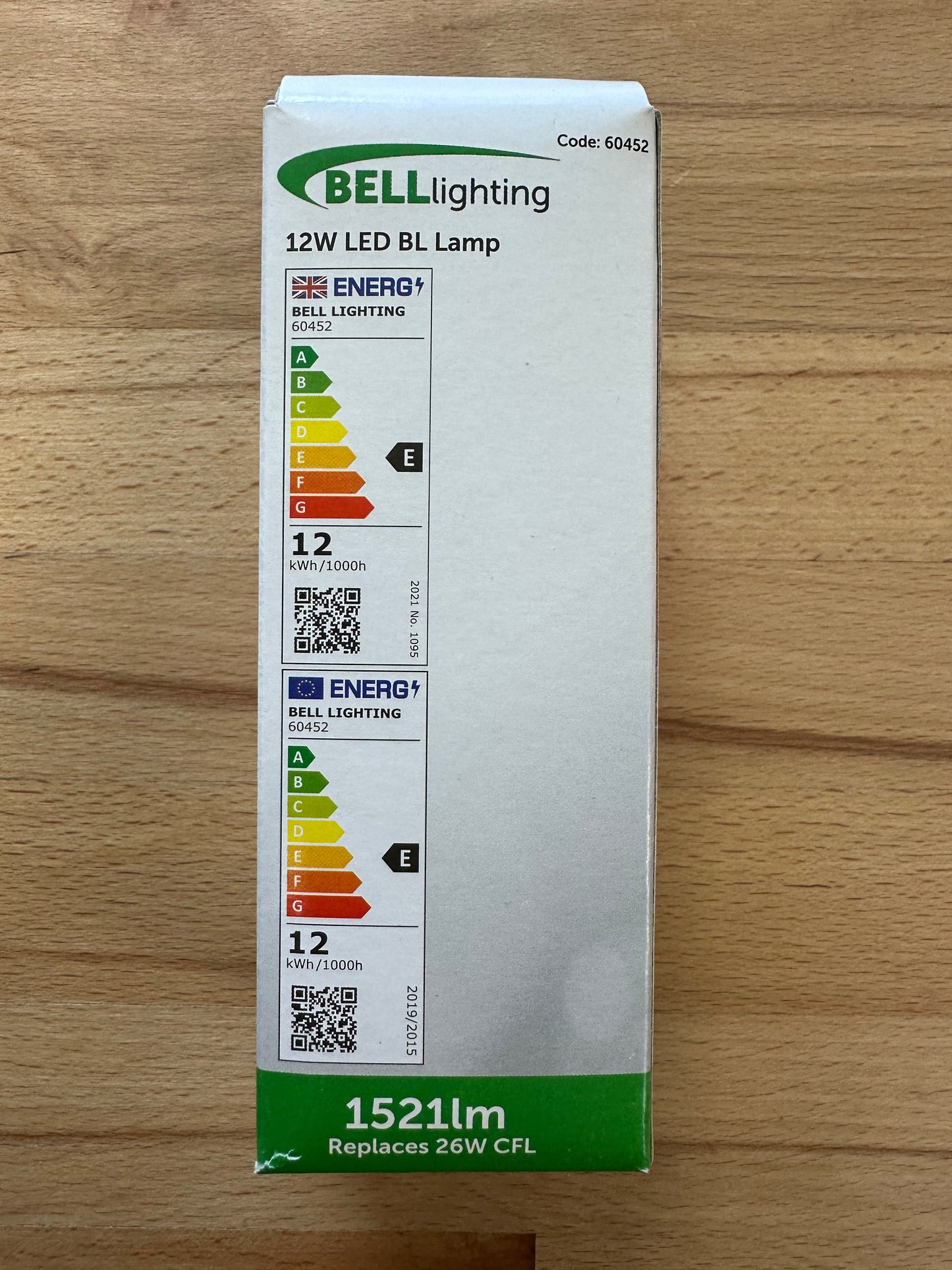Bell LED 12W Glass Round BL - 2/4 Pin - G24d/Gx24q - 4000K - 60452 - LED Spares