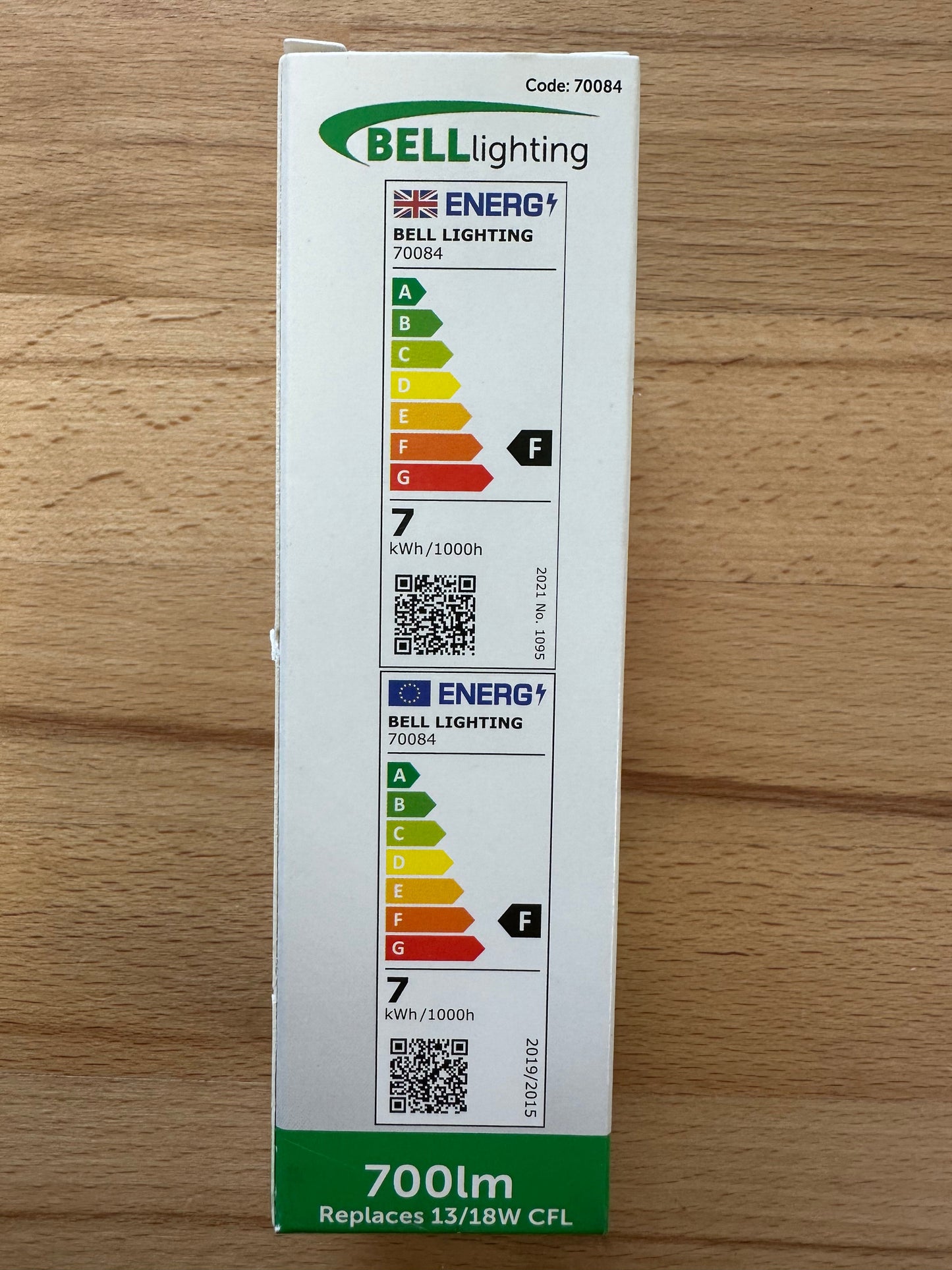 Bell LED 7W Thermoplastic BLD 2/4 Pin Bypass - 4000K - 70084 - LED Spares