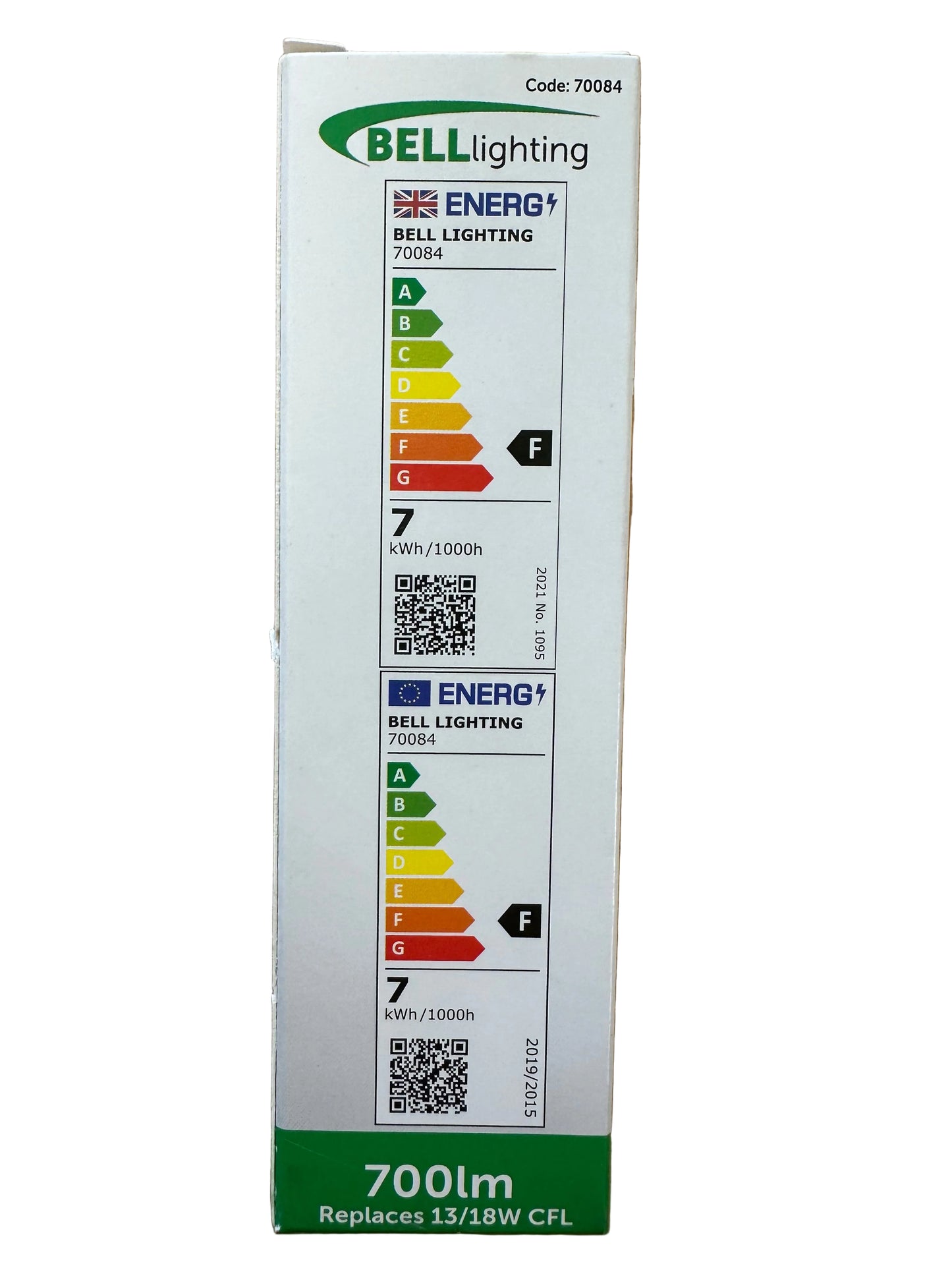 Bell LED 7W Thermoplastic BLD 2/4 Pin Bypass - 4000K - 70084 - LED Spares