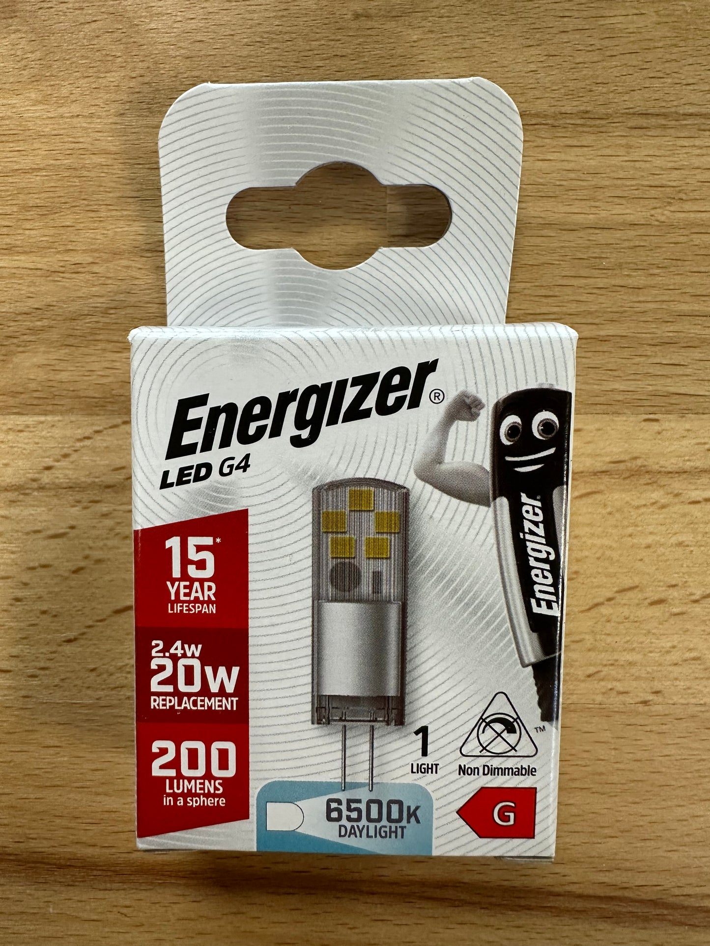 Energizer G4 LED 200lm 2.4W 6500K (Daylight) - S18747 - LED Retro