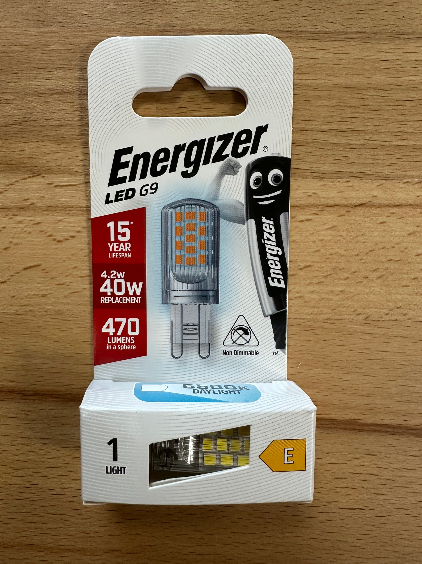 Energizer G9 LED 470lm 4.2W 6500K (Daylight) - S18752 - LED Retro