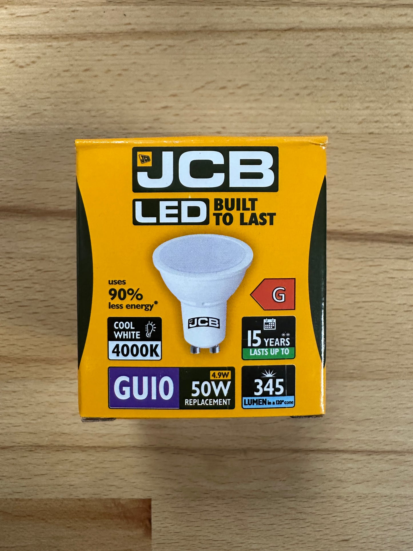 S12499 JCB 5W LED GU10 370LM Cool White - Pack of 1 - LED Retro