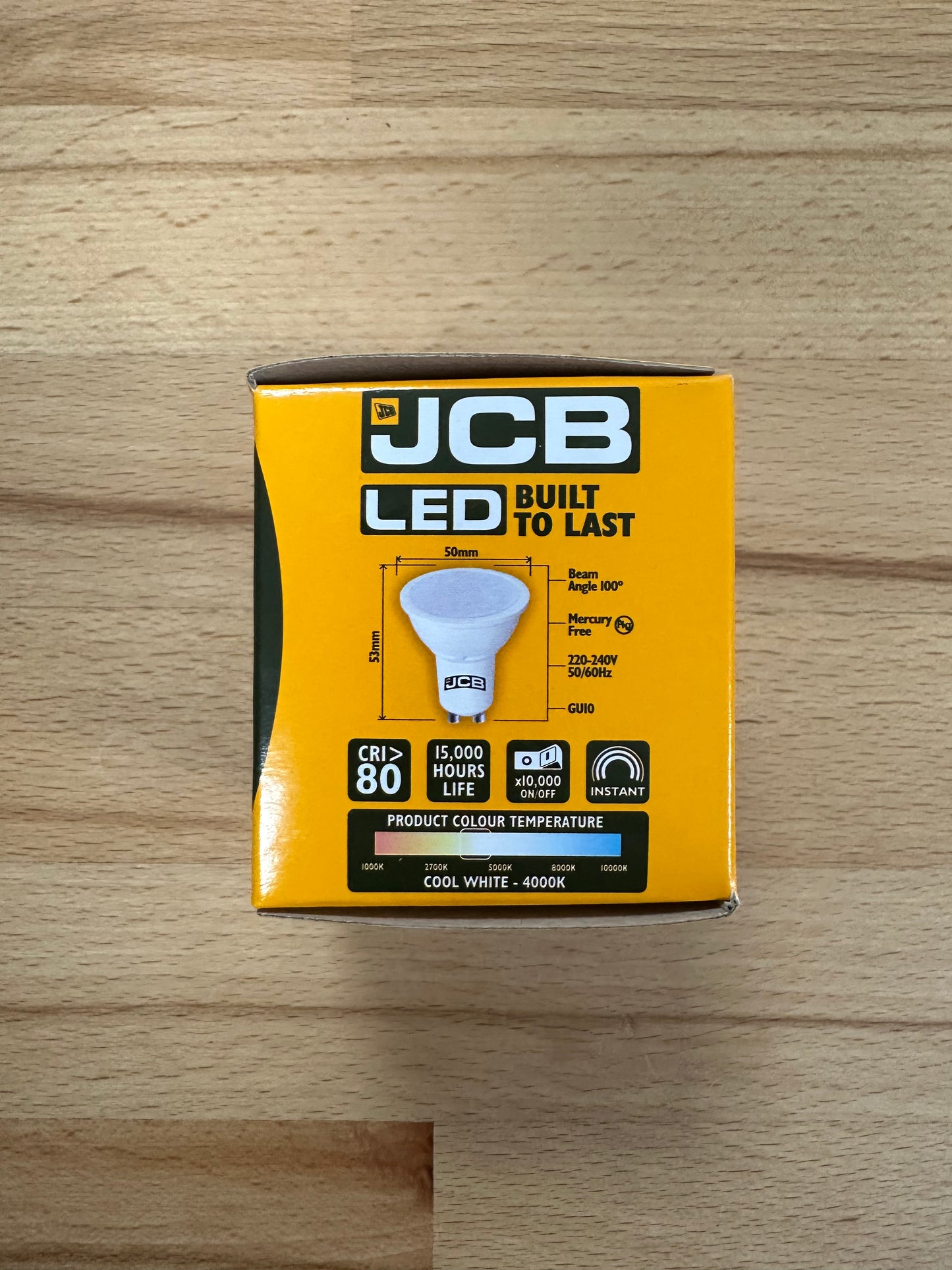 S12499 JCB 5W LED GU10 370LM Cool White - Pack of 1 - LED Retro