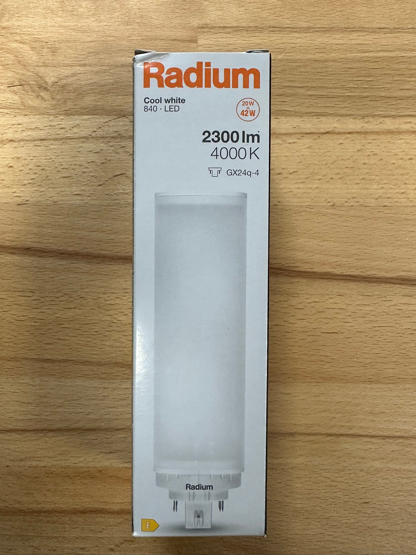 RADIUM LED RL-TRIO/E 840 GX24Q UN 20W LED Replacement for 42W PL-T - 43519775 - LED Spares