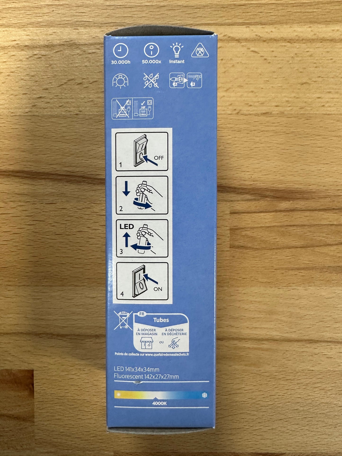 Philips CorePro LED PLC 6.5W (18W) 4 Pin Cool White G24q-2 54121000 - LED Spares