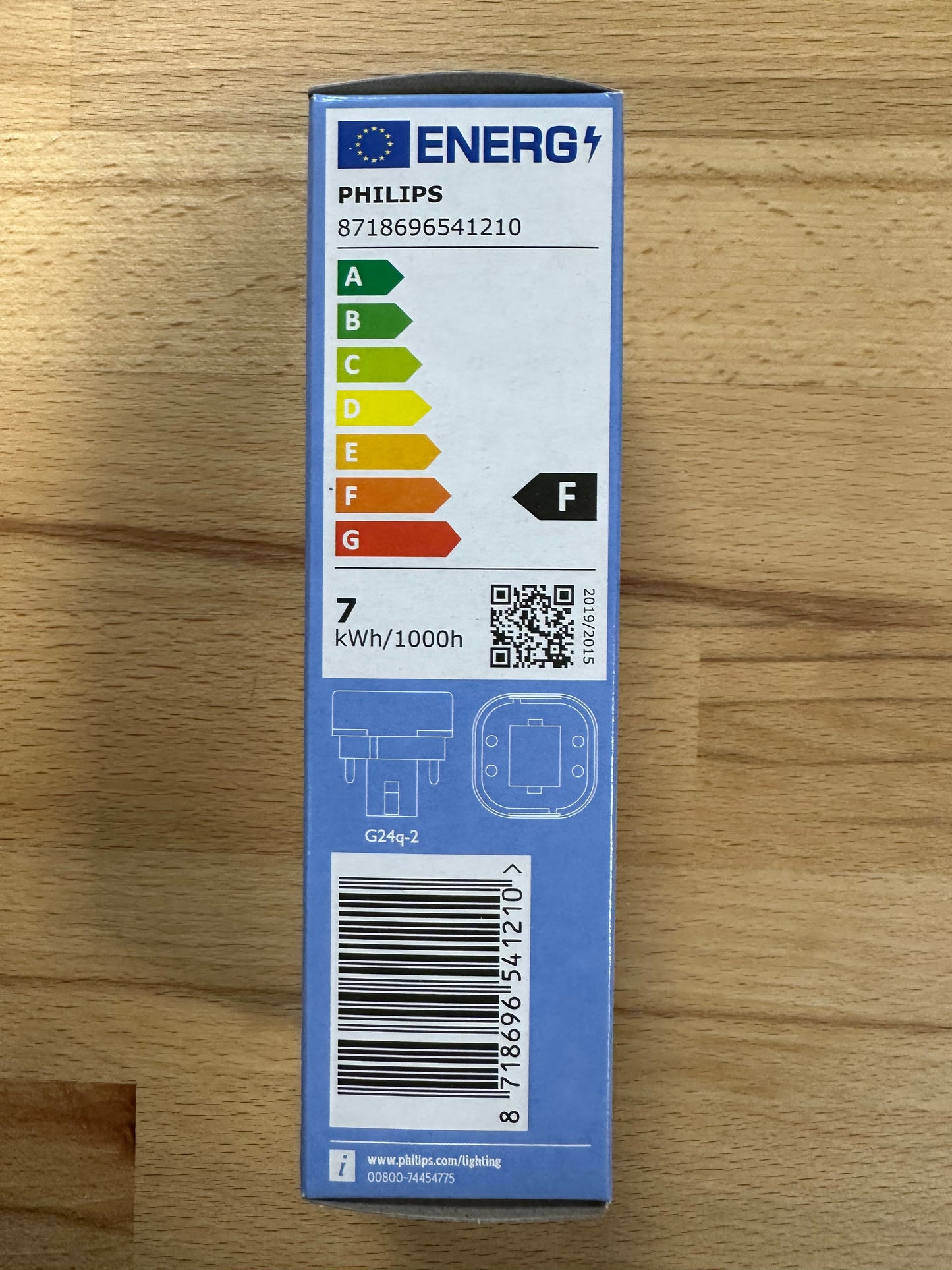 Philips CorePro LED PLC 6.5W (18W) 4 Pin Cool White G24q-2 54121000 - LED Spares