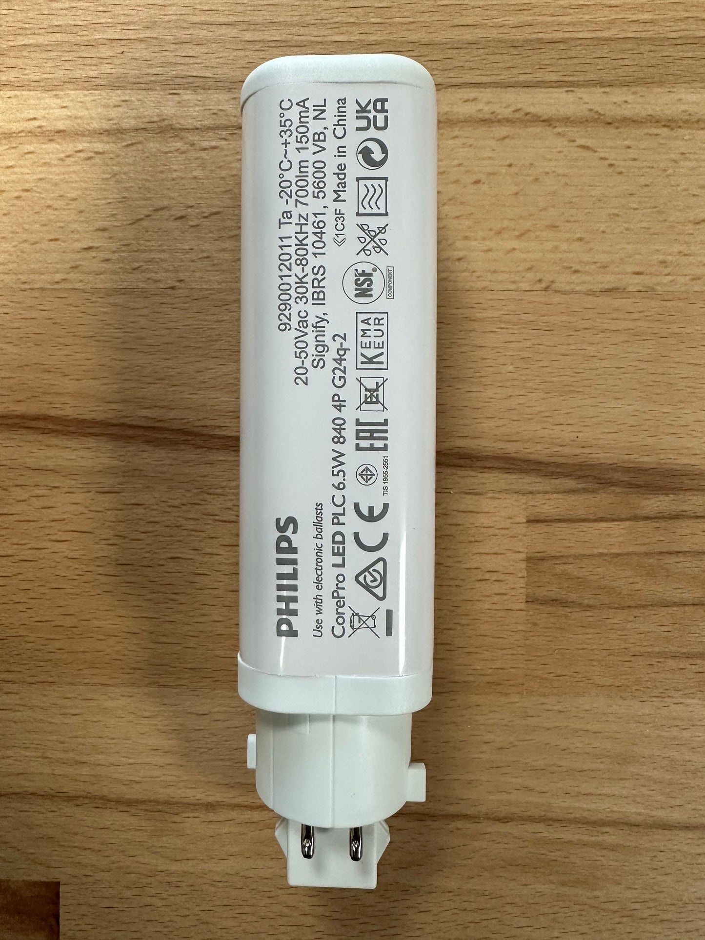 Philips CorePro LED PLC 6.5W (18W) 4 Pin Cool White G24q-2 54121000 - LED Spares