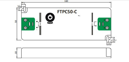 POS Power FTPC50V12-C 50W 12V/4.2A LED Power Supply - LED Retro