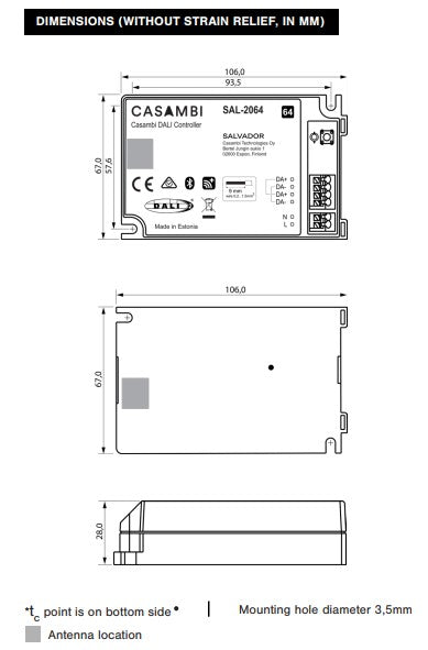 Casambi Salvador Series 2000 - LED Retro