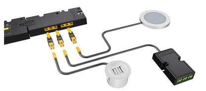 HAFELE Adaptor, for Connecting Loox 12 V Lights and Accessories to Loox5 Drivers - 833.95.753 - LED Retro