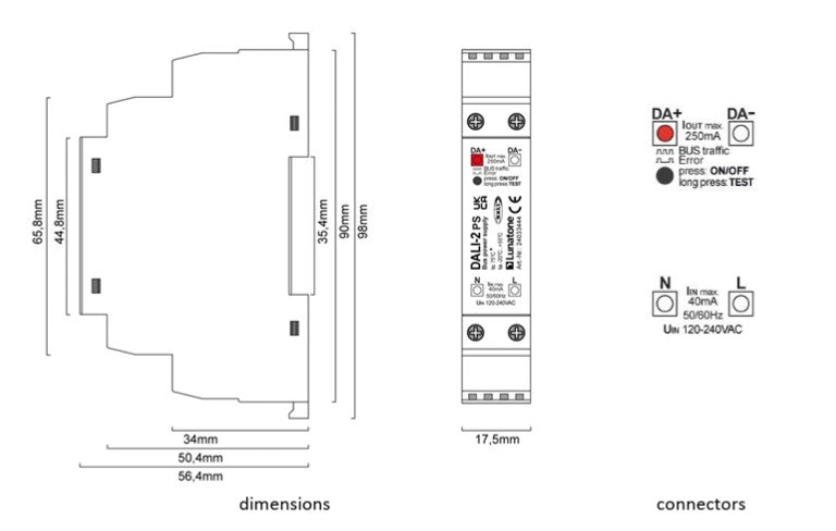 Lunatone DALI-2 PS - 24033444 - LED retro