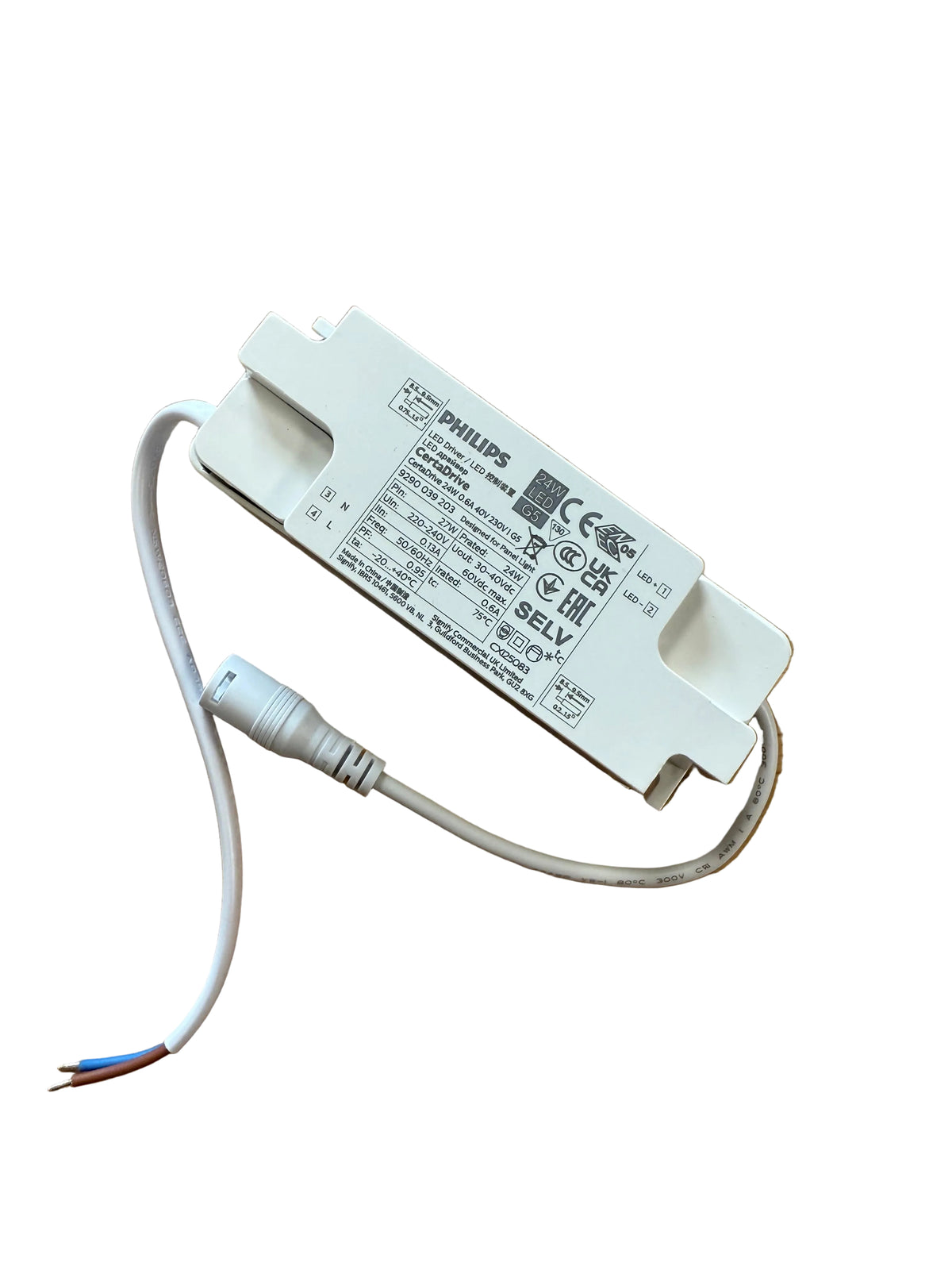 Philips CertaDrive 24W 0.6A 40V 230V I - 9290039203- LED Driver - LED Retro