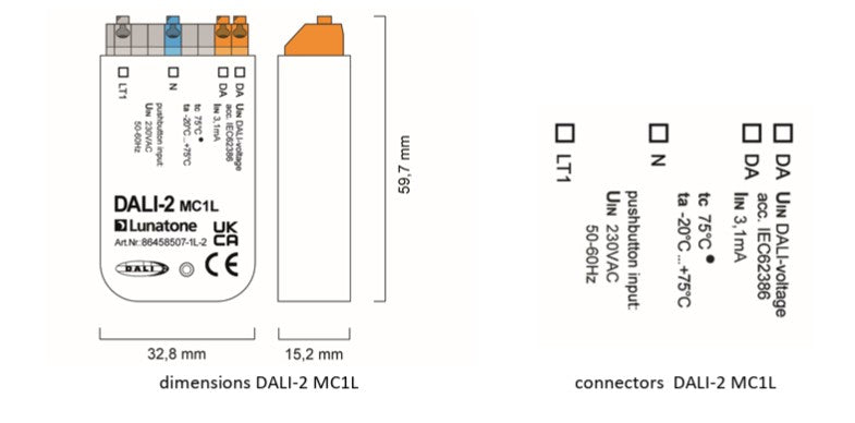 Lunatone DALI-2 MC1L - 86458507-1L-2 - LED retro