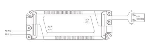 BOKE BK-PDL040-870 40W 870mA LED Driver - LED Retro