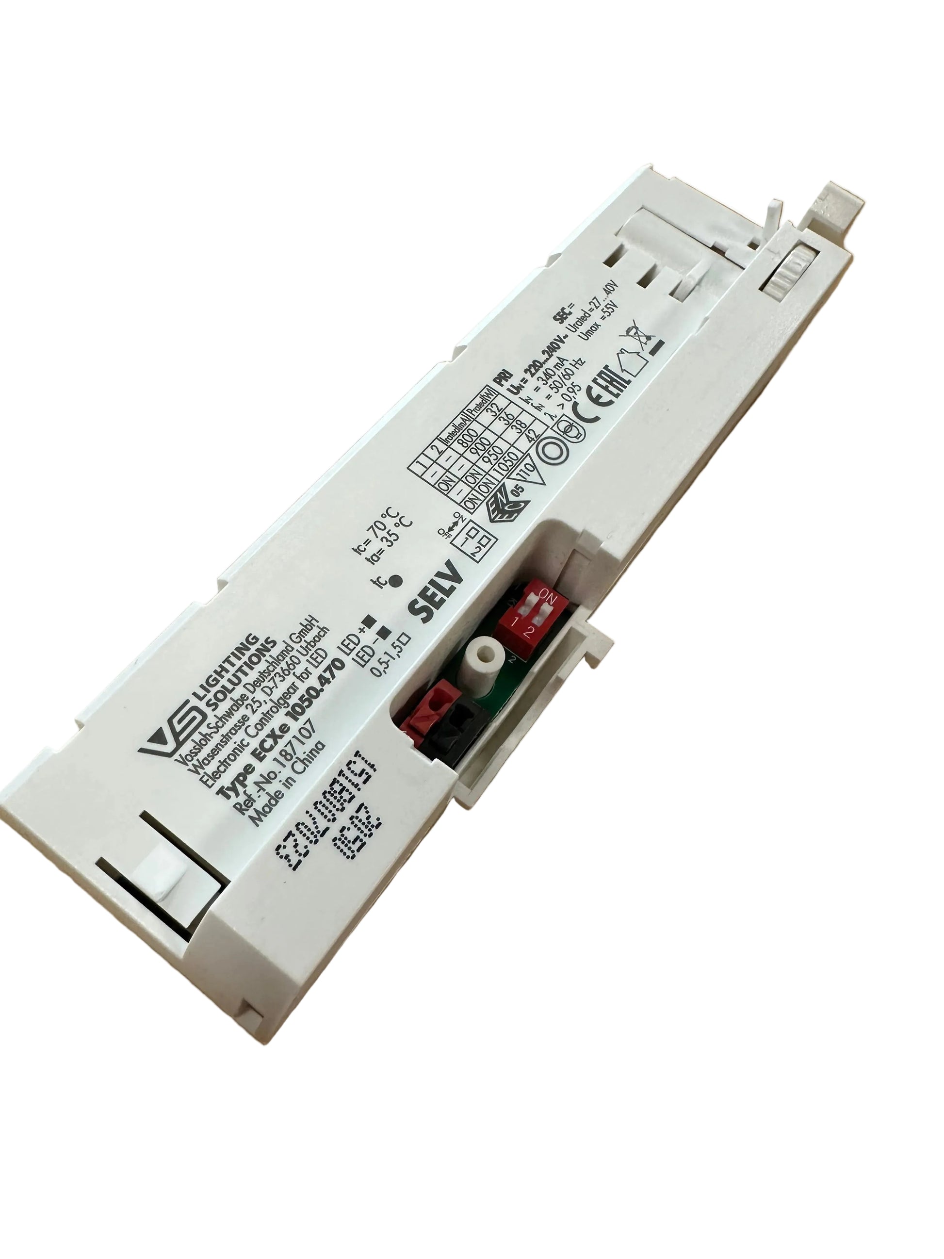 Vossloh Schwabe ECXe 1050.470 - 187107 - 42W - 27-40V Track Adapter Driver - LED Retro