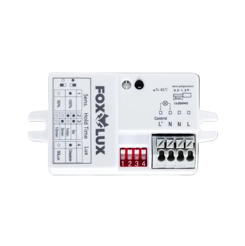 FOXLUX FXS07 Microwave Sensor - Intergrated - LED Retro