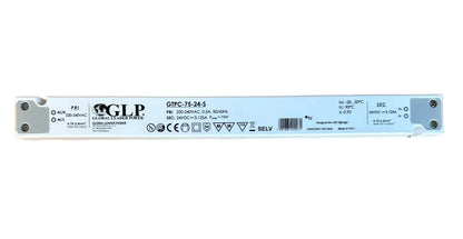 GLP CTPC-75-24-S 75W 24V/3.125A CV IP20 Slim LED Power Supply - LED Retro