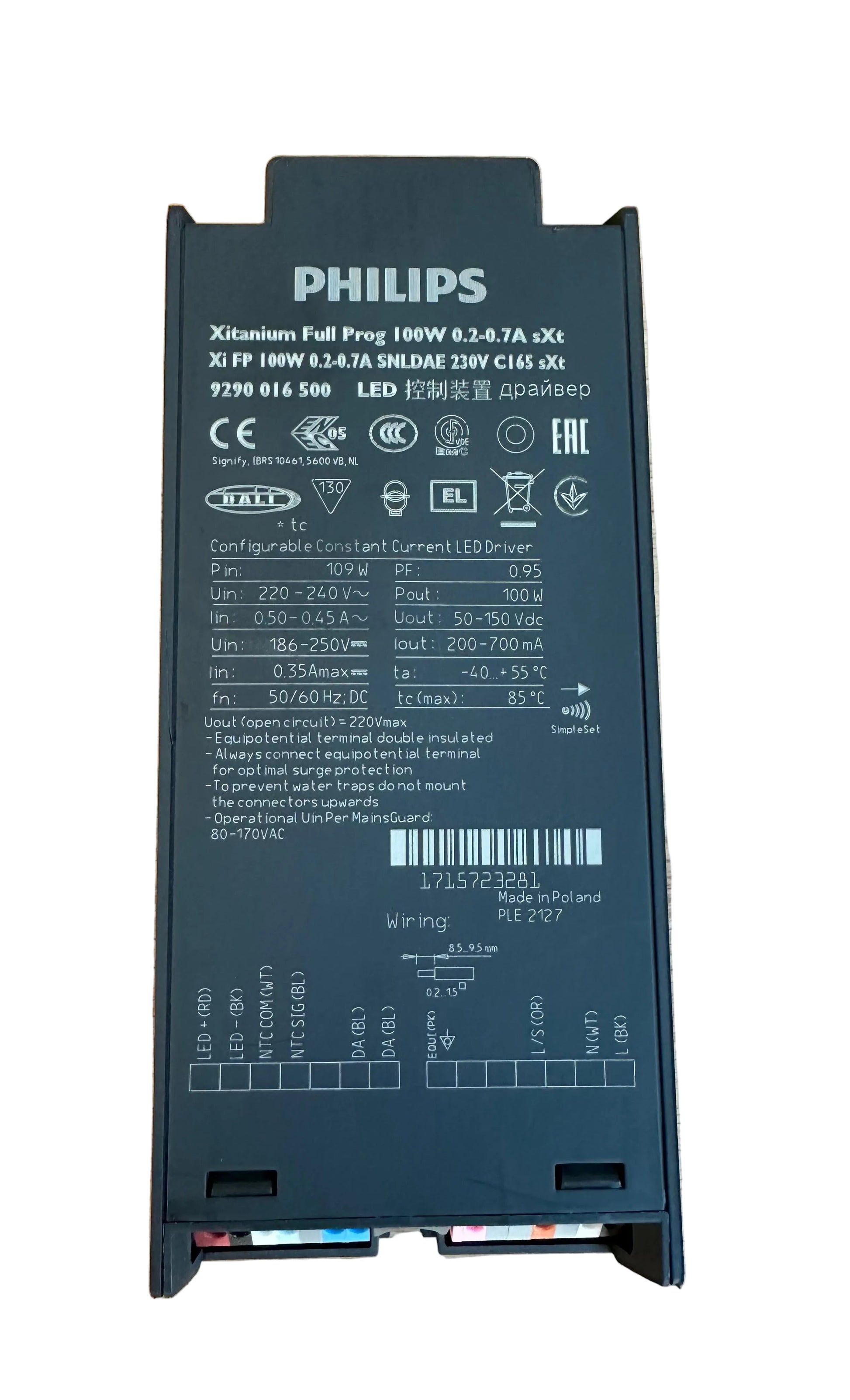 Philips 929001650006 Xi FP 100W 0.2-0.7A SNLDAE 230V C165 sXt - LED Retro