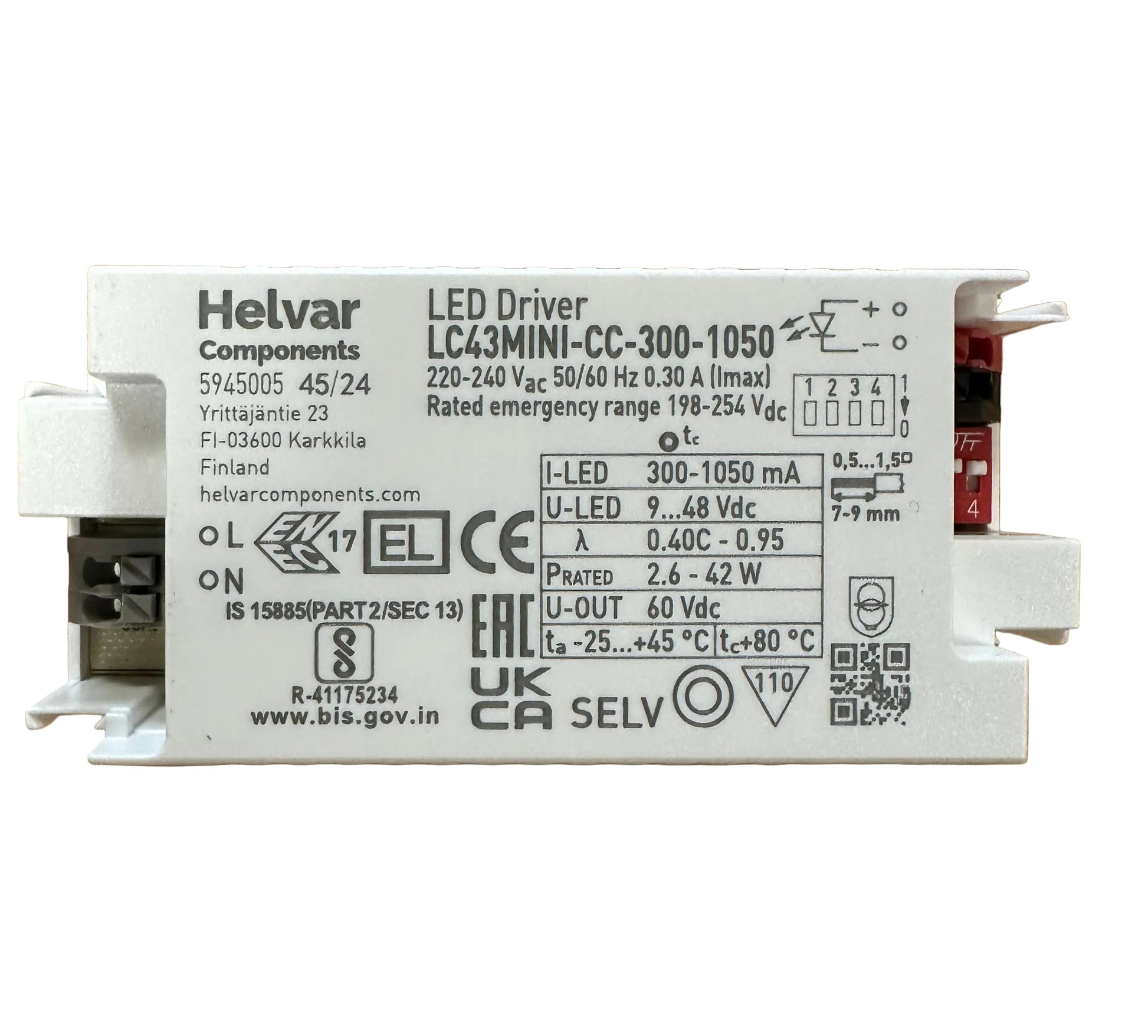 Helvar LC43MINI-CC-300-1050 - 5945005 - LED Retro