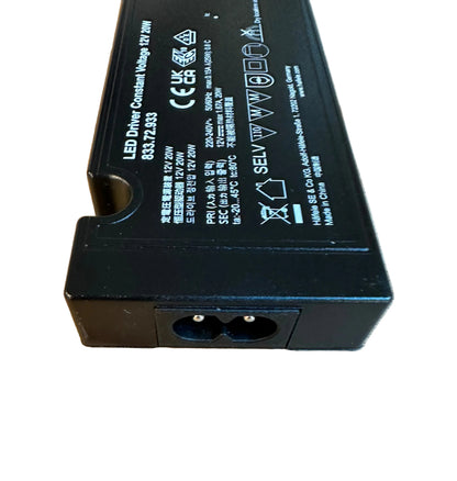 Hafele LED Driver 20W 12 V, without Mains Lead, Rated IP 20, Loox5 Eco - LED Retro