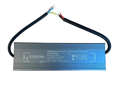 Ecopac ELED-300P-24T 300W 24V IP66 Triac Dimmable LED Driver - LED Retro
