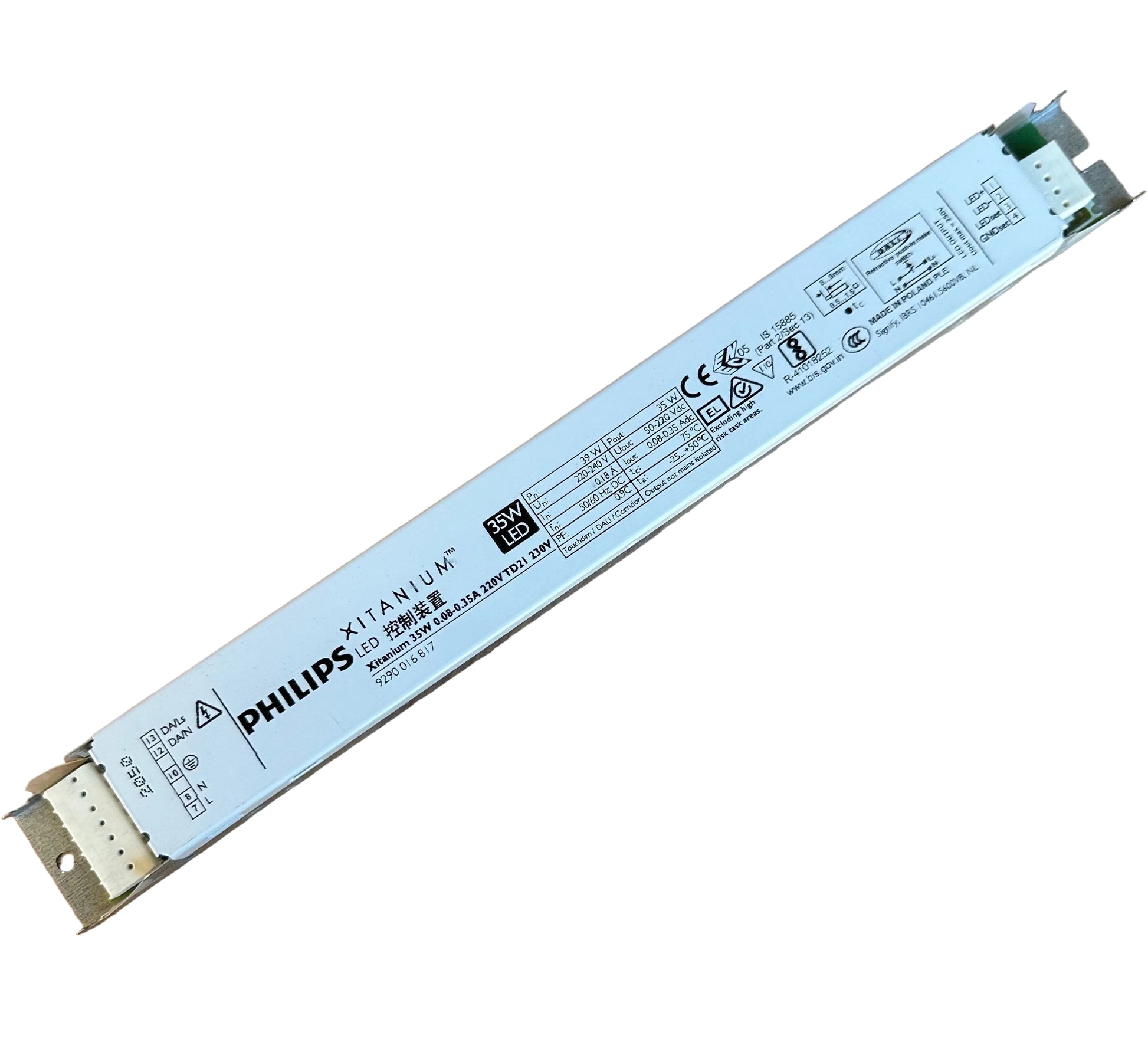 Philips 929001681706 XITANIUM 35W 0.08-0.35A 220V TD21 230V - LED Spares