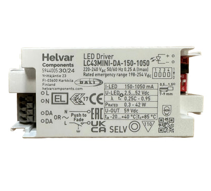 Helvar LC43MINI-DA-150-1050 - 5944095 DALI-2 LED Driver - LED Retro
