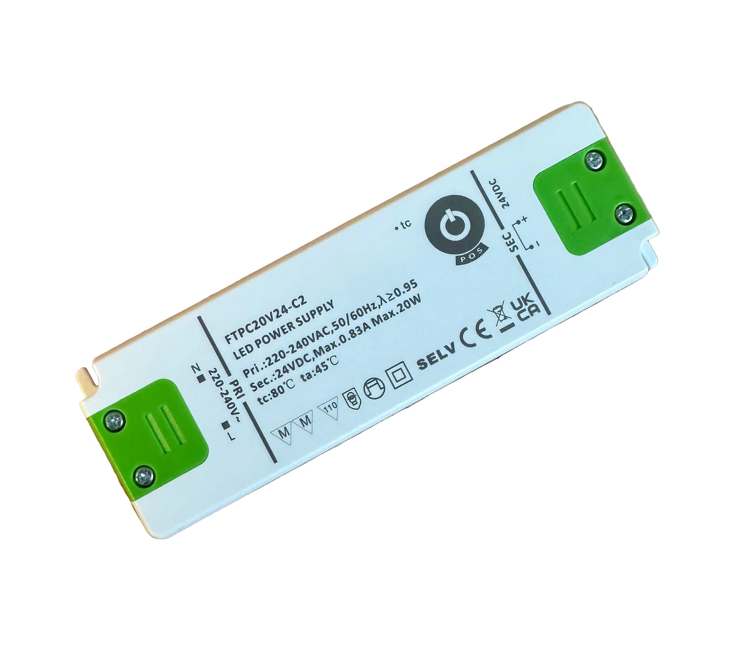 POS Power FTPC20V24-C2 20W 24V/0.83A LED Power Supply - LED Retro