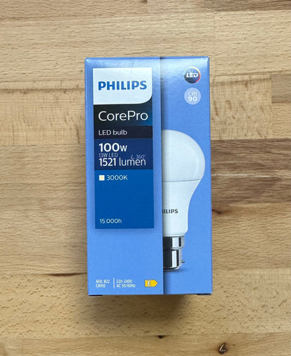 Philips CorePro LED 13W = 100W B22 GLS/A60 930 - 3000K - 929003004099 - LED Retro