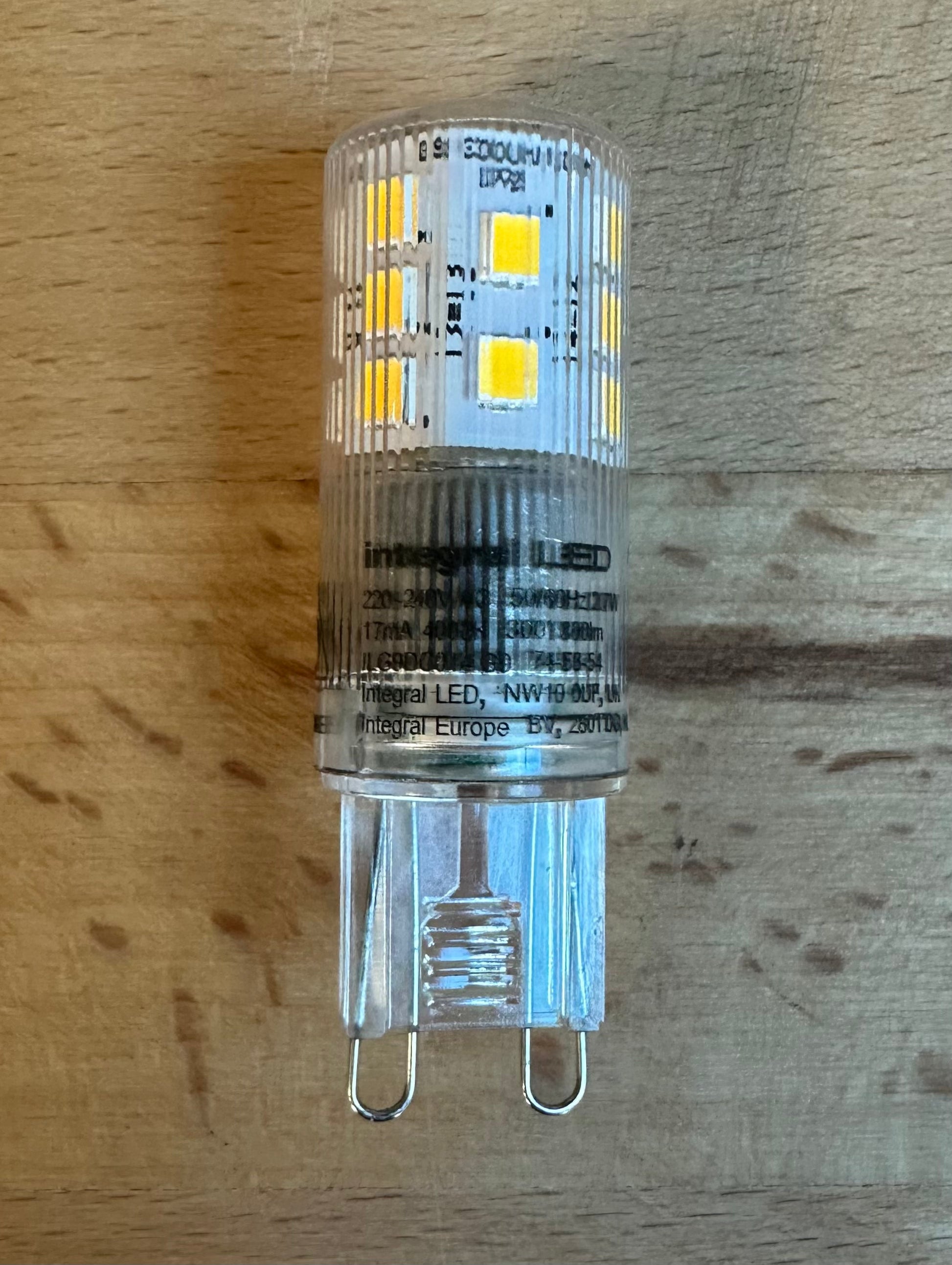 Integral G9 300lm 2.7W 4000K Dimmable LED Bulb - LED Retro