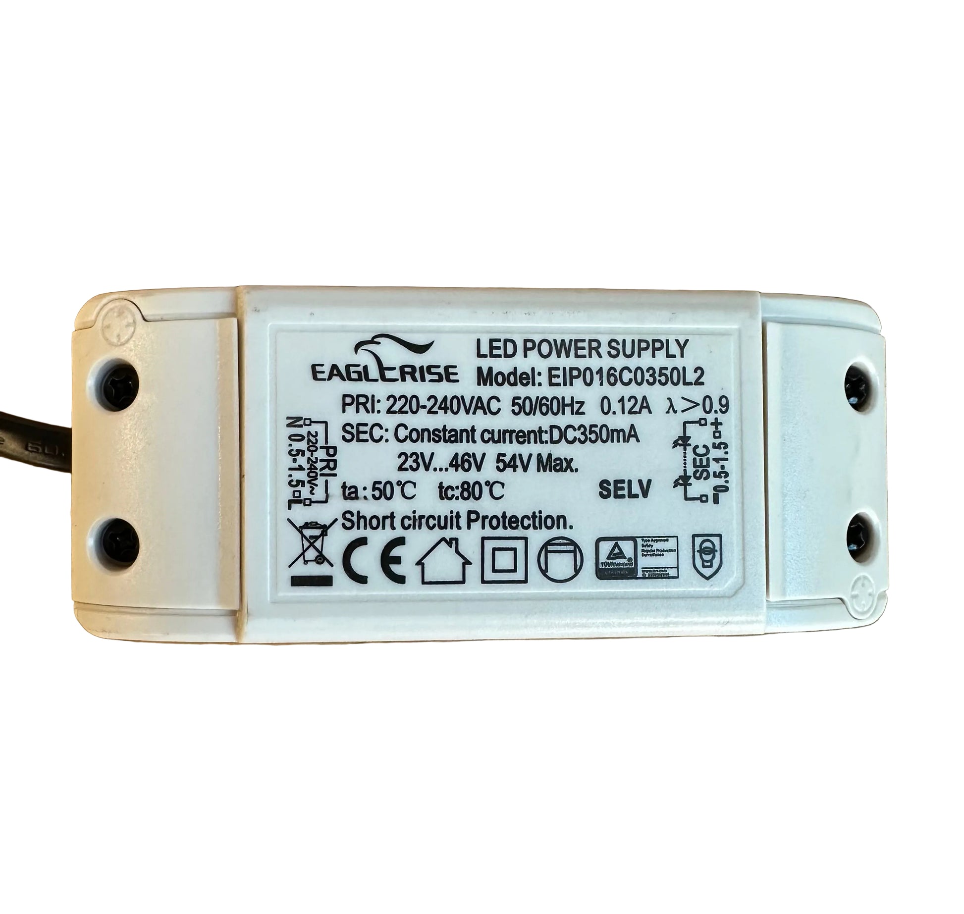 Eaglerise EIP016C0350L2 16W 350mA LED Driver 23-46V - LED Retro