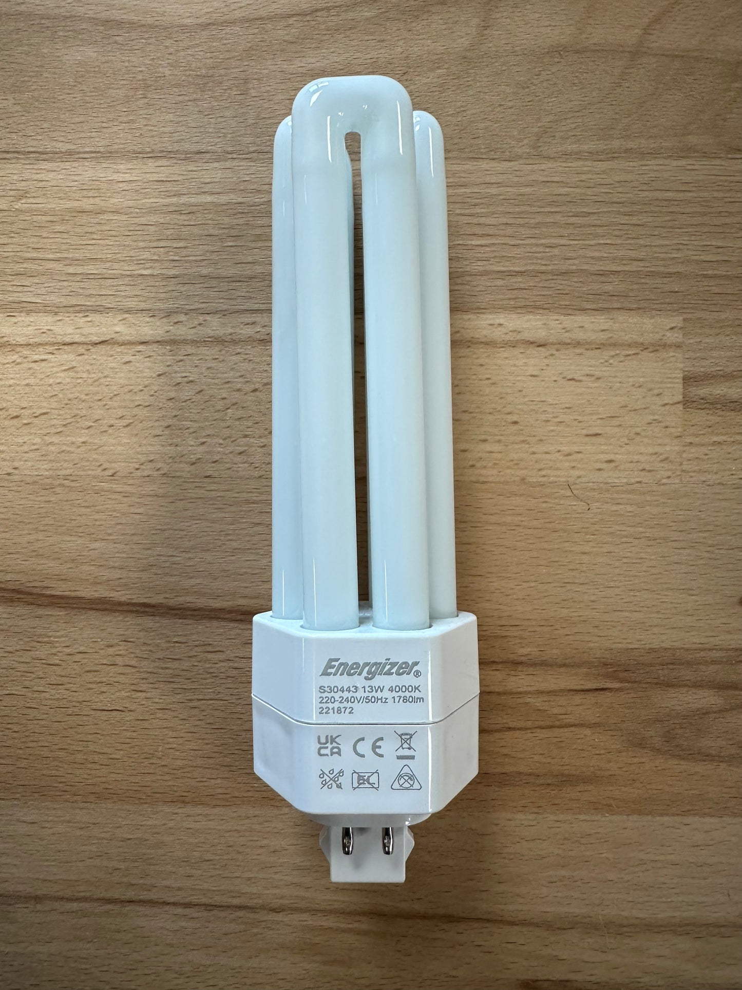 Energizer 13W=42W LED PLT (PL-T) GX24q-4 4Pin 1780lm 4000K (Cool White) - S30443 - LED Retro