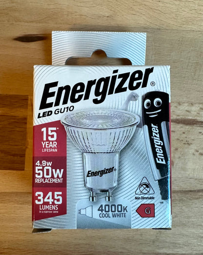 S9409 Energizer 5W LED GU10 350LM Cool White - LED Retro