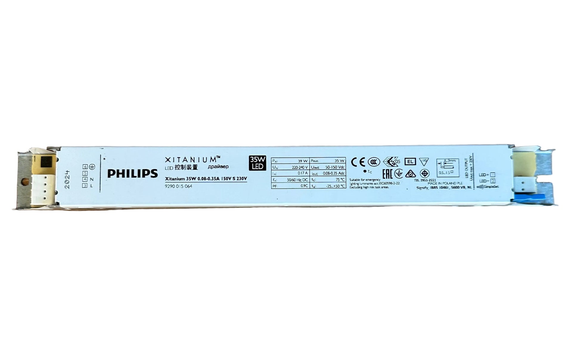 Philips 929001506406 Xitanium 35W 0.08-0.35A 150V S 230V - LED Retro