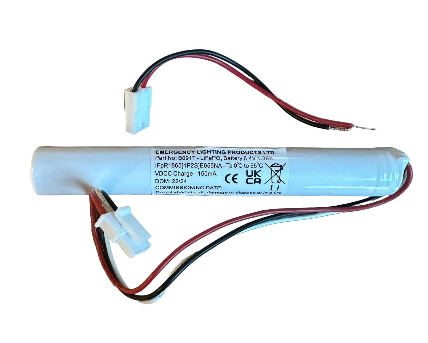 ELP B091T 6.4V 1.8Ah LiFePO4 Battery Stick - LED Retro
