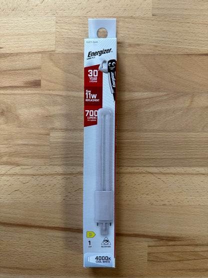 Energizer 5W=11W LED PLS G23 2Pin 700lm (Cool White) - S30434 - LED Retro